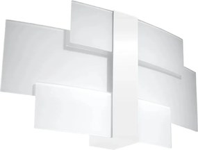 Fali lámpa fehér üveg dekoratív nappali modern Sollux