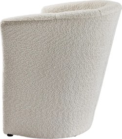 Klub fotel, tejszínes Coral anyag, CUBA