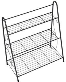 Veruma fém állvány, sötétszürke