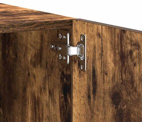 füstös tölgy színű szerelt fa TV-szekrény 100 x 35 x 40 cm