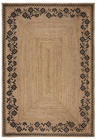 Natúr színű juta szőnyeg 120x170 cm Maisie – Flair Rugs