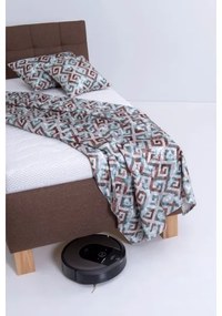 MARIA ONE kárpitozott ágy tárolóval, matrac nélkül 90x200 cm barna