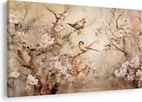 Kép - Vintage madár festmény II. (90x60 cm)