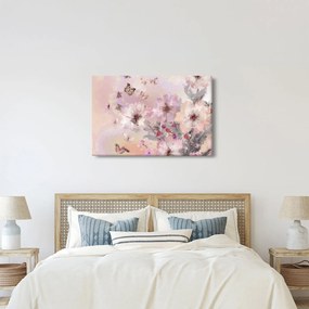 Kép - Művészeti kollázs pillangókkal (90x60 cm)