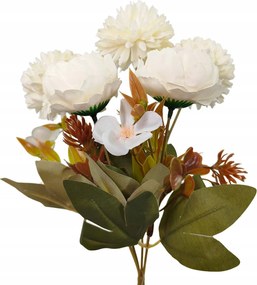 Krizantém csokor kaméleon x5 krémszínű FK20-45