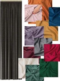 Bársony Függöny Vastag Szalag Függöny Velvet Nappali Színek Sz.350x140