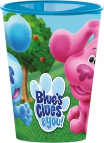 Azúrkék nyomok Play műanyag pohár 260 ml