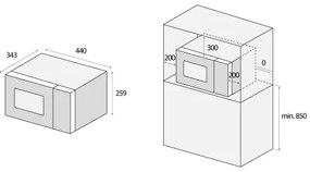 Concept MT2020WH - Mikrohullámú sütő 700W/230V 20 l fehér