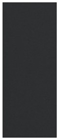 Fekete téglalap alakú ajtószőnyeg 120x300 cm