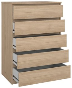 Natúr színű komód tölgyfa dekorral 77x111x50 cm Naia – Tvilum