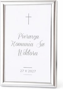 Ezüst kalászos közösségi asztal tábla (+ezüst keret)