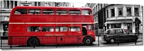 Vászonkép 150x50 Piros busz London