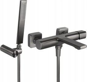 Kádtöltő Csaptelep Zuhanyszetttel, Grafit, Laveo Tores