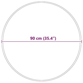 Csúszásgátló Shaggy Szőnyeg Krém 90 x 90 cm PP