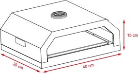 PizzaBox/ FIREBOX Pizzasütő kemence