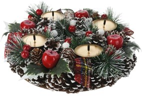 Adventi koszorú Pine, 27 x 8 cm