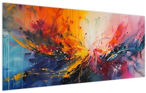 Kép - Színes absztrakció (120x50 cm)