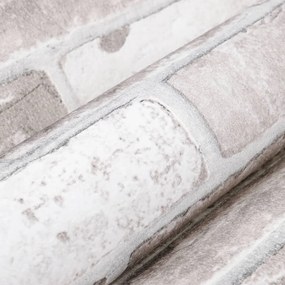szürke téglamintás nem szőtt 3D tapéta 10 x 0,53 m
