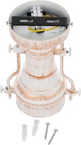 Brilagi - Mennyezeti lámpatest PYRONIC 1xE27/40W/230V átm. 32 cm krémszín/patina