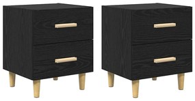 Ágyat tartó szekrény 2 pcs Musta tammi 40 x 35 x 47.5 cm