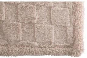 Bézs mikroplüss takaró 150x200 cm Rava – Tiseco Home Studio