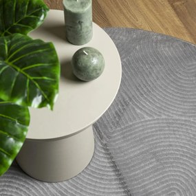 IZA szürke rövid szálú skandináv stílusú szőnyeg Ø 120 cm