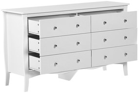 Fehér Hat Fiókos Komód WINCHESTER Beliani