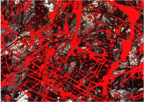Kép - kifejező absztrakciók (üvegen) (70x50 cm)