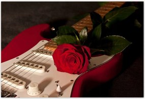 Poszterek 185x125 Piros evező Gitár