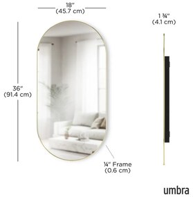 Fali tükör 46x91 cm Hubba – Umbra