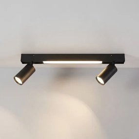 Brilagi - LED spotlámpa SELE 2xGU10/30W/230V + LED/15W fekete
