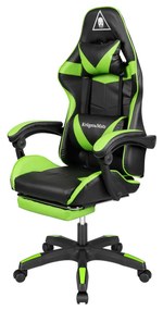 Kruger&amp;Matz Warrior GX-150 játékszék zöld-fekete.