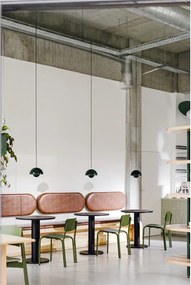 Kerek étkezőasztal tölgyfa dekoros asztallappal ø 65 cm Sool – noo.ma