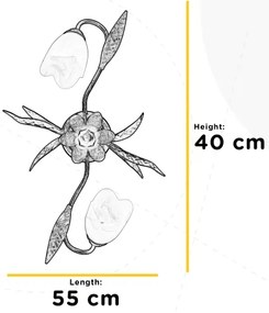 ONLI - Mennyezeti lámpa SONIA 2xE14/6W/230V