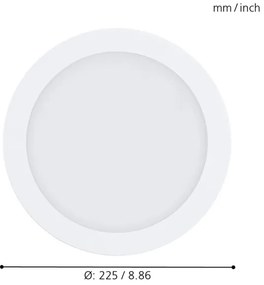 Eglo 96668 - LED RGBW Dimmelhető süllyesztett mennyezeti lámpatest FUEVA-C LED/15,6W/230V