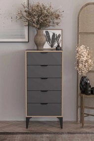 Arden komód, antracit, 50 cm