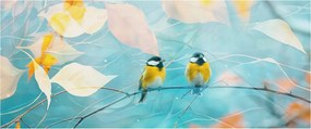 Dekoratív Fotótapéta Furnér Flizelin Tavaszi madarak 250x104 Ragasztó