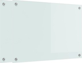 vidaXL Konyhai splashback 2 pcs Fehér 70 x 50 cm edzett üveg