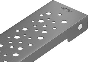 Mexen Flat M12 vonalmenti vízelvezető takaróelem 50 cm, gun gray kefe - 1E21050