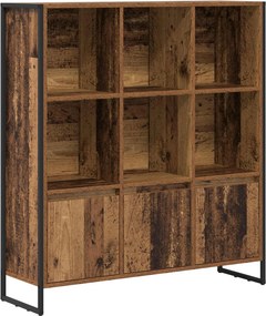 vidaXL Könyvespolc 2 pcs Öreg fa 99,5 x 30 x 108 cm Faanyag