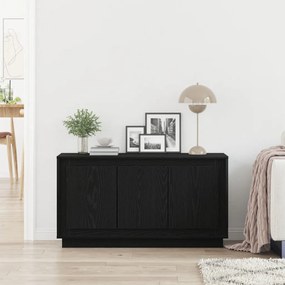 Oldalszekrény Fekete Tölgy 102x35x55 cm Mérnöki Fa