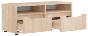 VISNES sonoma tölgy szerelt fa TV-szekrény 100x40x38 cm