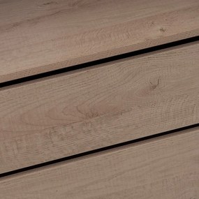 Natúr színű nyitott moduláris szekrény tölgyfa dekorral 80x180x45 cm Modular – Casa Selección