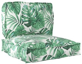 Raklap Párna Szett 2 db Levélmintás Poliészter Minta