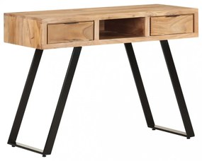 természetes szélű tömör akácfa íróasztal 107x45x79 cm