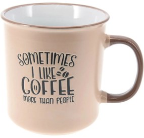 Coffee kőagyag bögre krémszínű, 710 ml