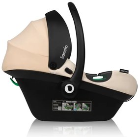 Lionelo - ASTRID SET i-Size 40-87 cm forgatható autósülés bázissal, homokbézs