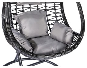 Tahiti sötétszürke műrattan függőfotel - Bonami Selection