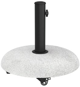 Kerekes napernyő alap 37/42/52/58mm-es pólusokhoz Világosszürke Beton