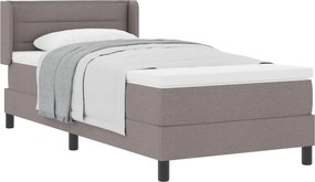 vidaXL Boxrugós ágy matracmal Tópszínű 200 x 80 cm Poliészter